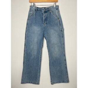 S.O.N.G. Carpenter Street Jeans Size 7/28 light wash wide leg